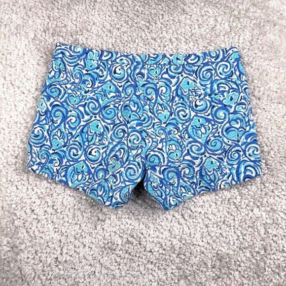 Lilly Pulitzer Adie Short Chasing Tail Blue - Picture 3 of 11